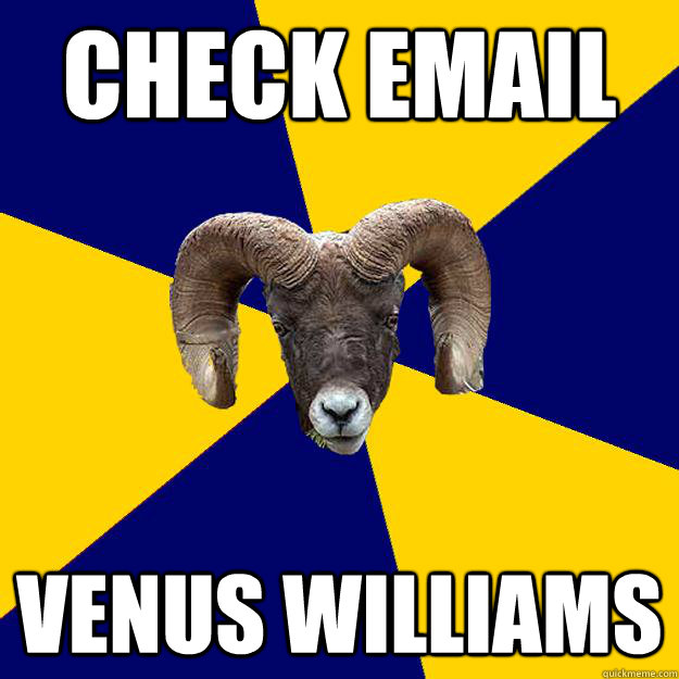 check email venus williams - check email venus williams  Suffolk Kid Ram