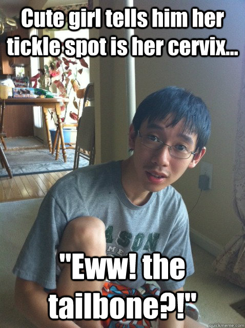 Cute girl tells him her tickle spot is her cervix... 