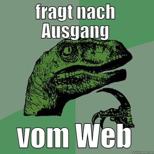 Raptor Rater - FRAGT NACH AUSGANG VOM WEB Philosoraptor