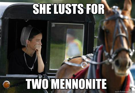 She lusts for Two Mennonite  Amish Girl