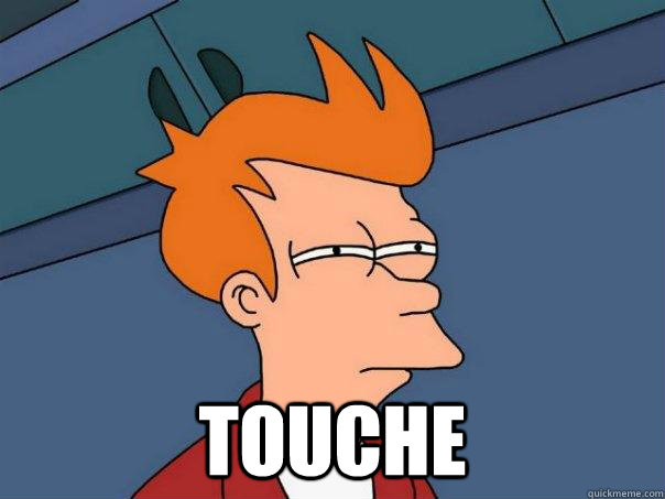  touche -  touche  Futurama Fry