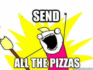 all the pizzas send  All The Thigns