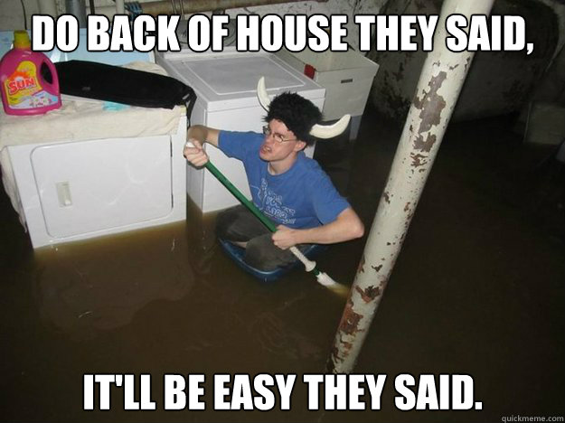 Do back of house they said, It'll be easy they said. - Do back of house they said, It'll be easy they said.  Laundry Room Viking