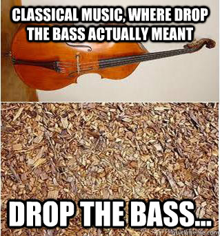 classical music, where drop the bass actually meant DROP the bass... - classical music, where drop the bass actually meant DROP the bass...  Misc