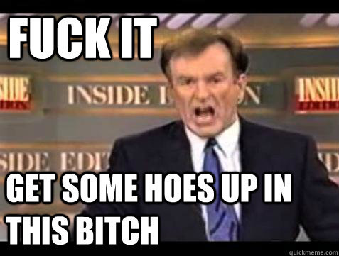Fuck it get some hoes up in this bitch  Fuck it