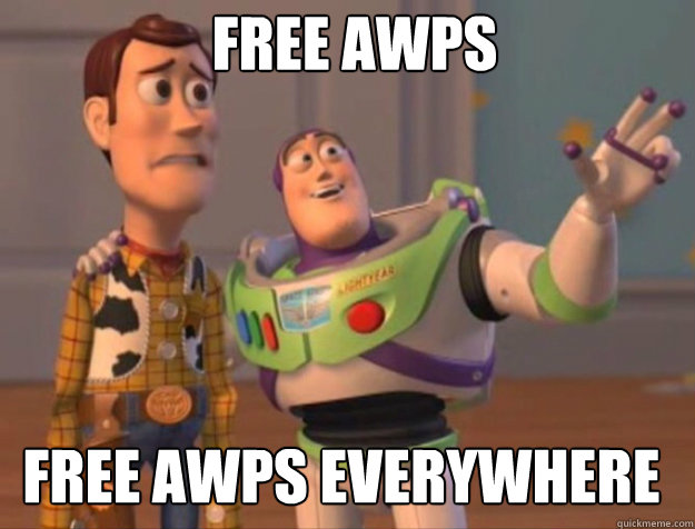 free awps free awps everywhere  buzz woody