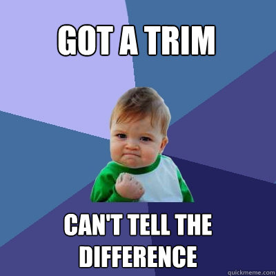 Got a Trim Can't Tell the Difference  Success Kid