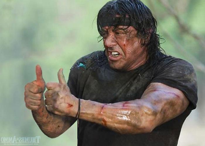Rambo thanks back quickmeme