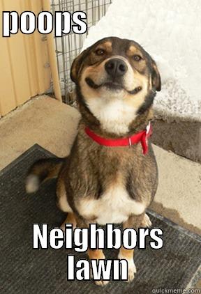 POOPS                     NEIGHBORS LAWN Good Dog Greg