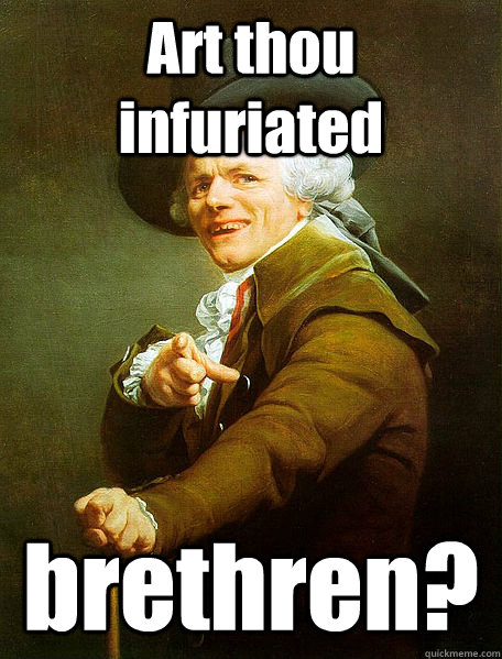 Art thou infuriated brethren?  Joseph Decreaux