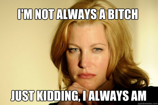 I'm not always a bitch Just kidding, I always am - I'm not always a bitch Just kidding, I always am  Skyler White