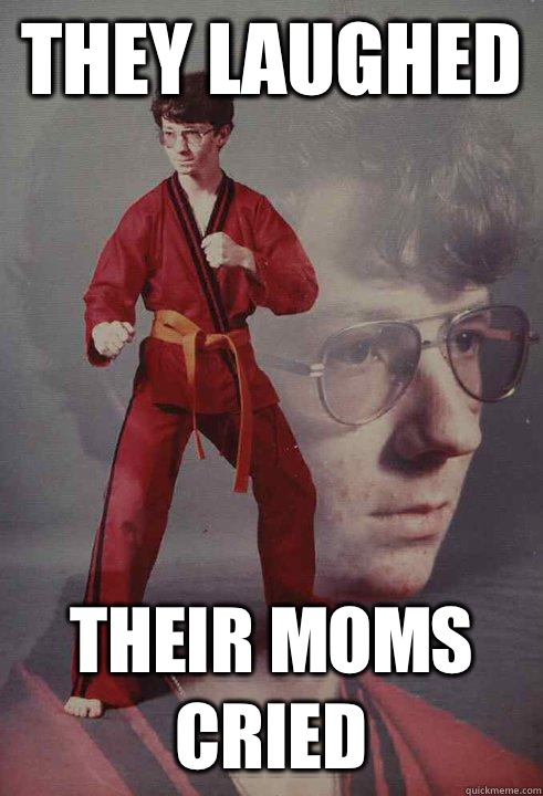 They laughed Their moms cried  Karate Kyle