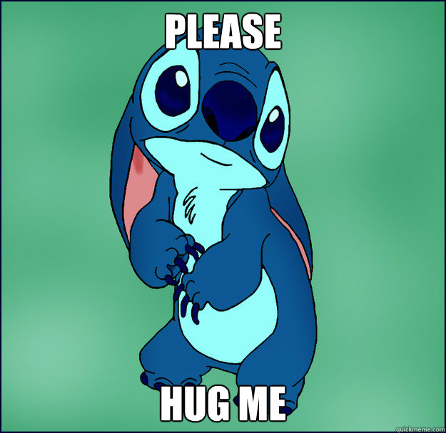 please Hug Me  Stitch Hug me
