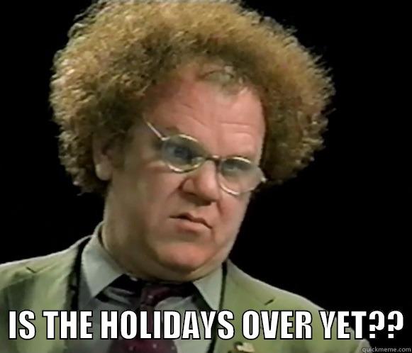    IS THE HOLIDAYS OVER YET?? Misc