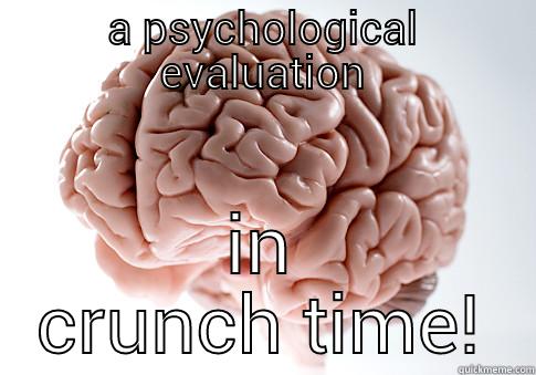 A PSYCHOLOGICAL EVALUATION IN CRUNCH TIME! Scumbag Brain