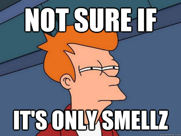 Not sure if  it's only smellz  Futurama Fry