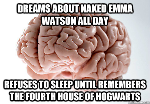 Dreams About Naked Emma Watson All Day Refuses To Sleep Until Remembers The Fourth House of Hogwarts  Scumbag Brain