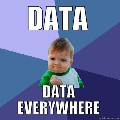 DATA DATA EVERYWHERE Success Kid