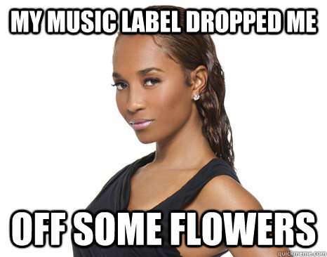 My music label dropped me off some flowers  Successful Black Woman