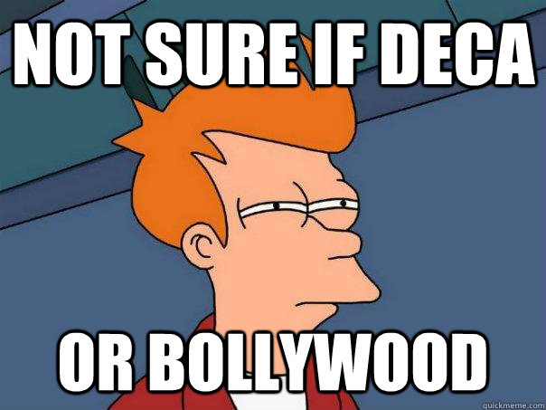 Not sure if Deca Or bollywood  Futurama Fry