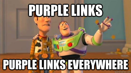 purple links purple links everywhere - purple links purple links everywhere  Buzz Glitter