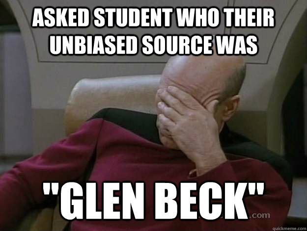asked student who their unbiased source was 