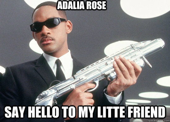 Adalia rose say hello to my litte friend - Adalia rose say hello to my litte friend  alien hunting