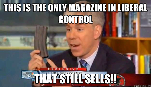 This is the only magazine in liberal control that still sells!!  David Gregorys Privilege