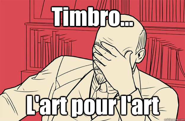 Timbro... L'art pour l'art  Lenin Facepalm