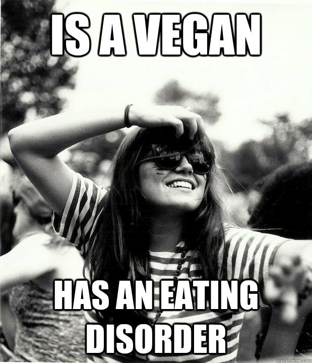 is a vegan has an eating disorder  Georgetown Hipster