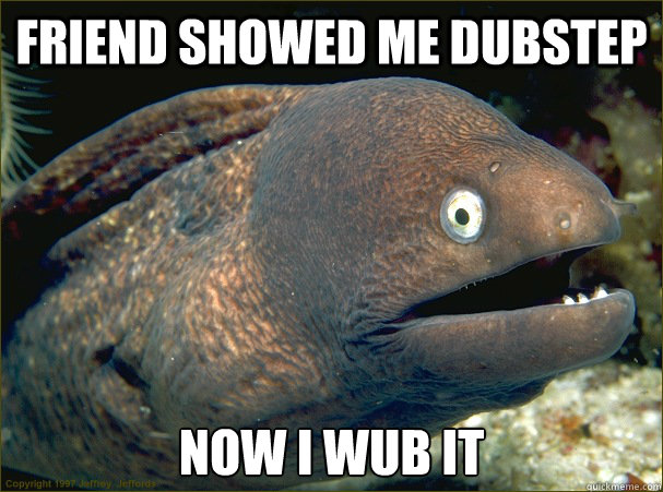Friend showed me dubstep now i wub it  Bad Joke Eel