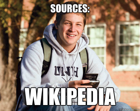 Sources: Wikipedia  College Freshman