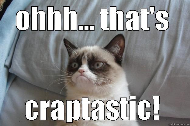 OHHH... THAT'S CRAPTASTIC! Grumpy Cat