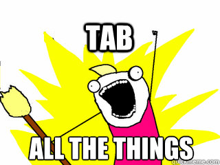 ALL THE THINGS tab - ALL THE THINGS tab  All The Thigns