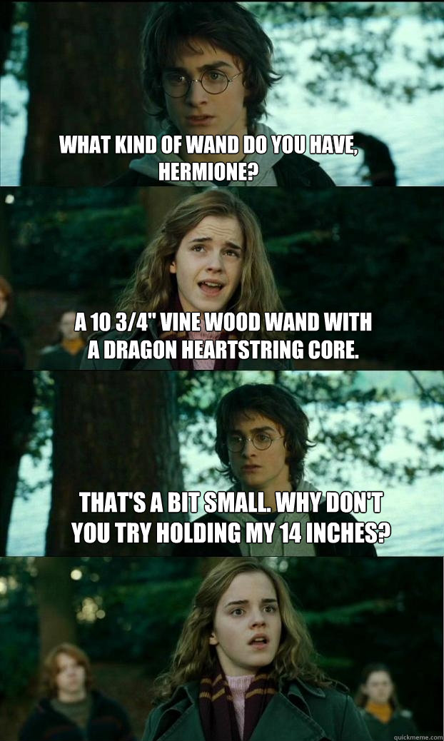 What kind of wand do you have, Hermione? A 10 3/4