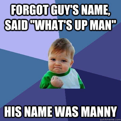 Forgot guy's name, said 