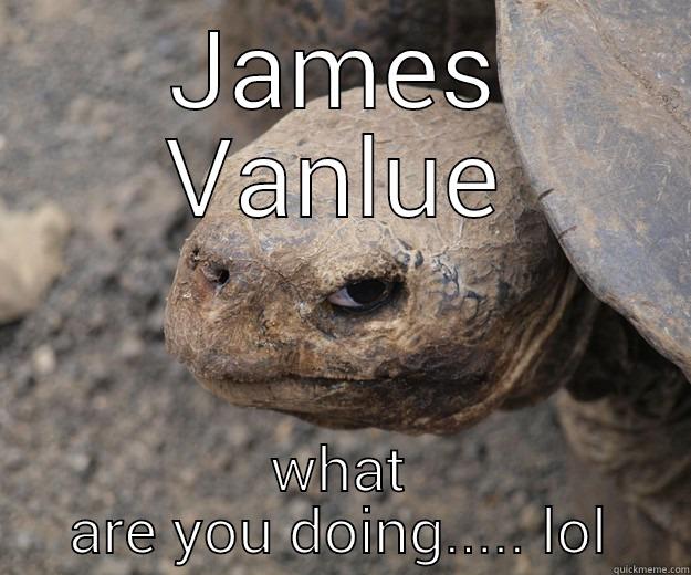 JAMES VANLUE WHAT ARE YOU DOING..... LOL Angry Turtle