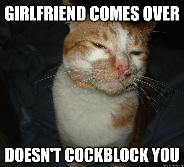 girlfriend comes over doesn't cockblock you  Cool Cat Craig