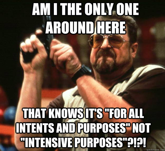 Am I the only one around here that knows it's 