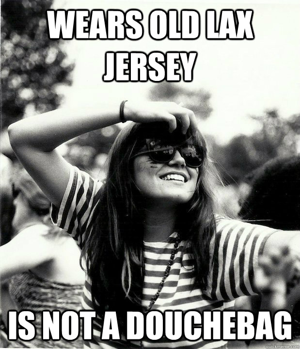 Wears Old LAX Jersey Is Not a Douchebag  Georgetown Hipster