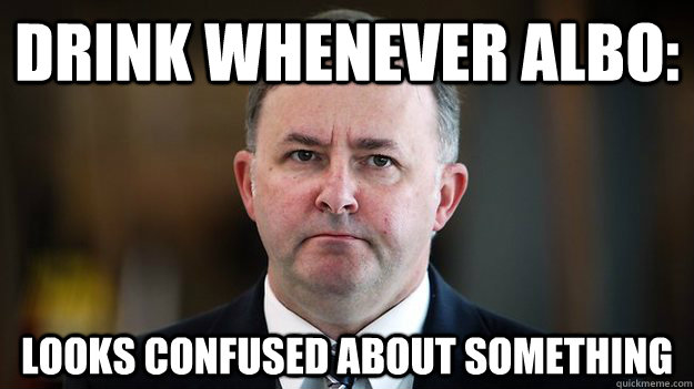 Drink whenever albo: Looks confused about something - Drink whenever albo: Looks confused about something  Albo Fighting Tories