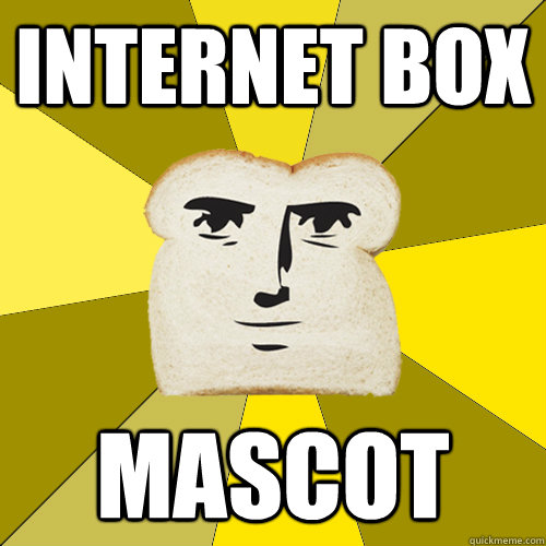 Internet box Mascot - Internet box Mascot  Breadfriend