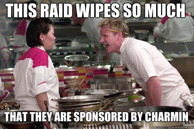 THAT THEY ARE SPONSORED BY CHARMIN THIS RAID WIPES SO MUCH - THAT THEY ARE SPONSORED BY CHARMIN THIS RAID WIPES SO MUCH  Misc