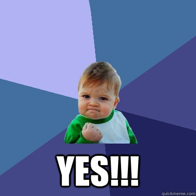  YES!!!  Success Kid