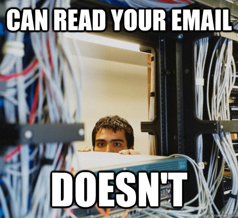 can read your email doesn't  