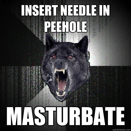 insert needle in peehole masturbate  Insanity Wolf