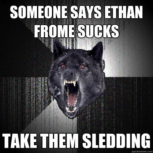 Someone says Ethan Frome Sucks Take them sledding  Insanity Wolf
