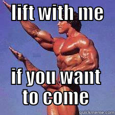    LIFT WITH ME                 IF YOU WANT TO COME Misc
