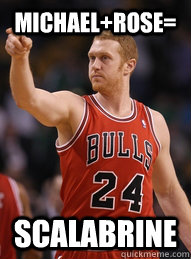 MICHAEL+ROSE= SCALABRINE - MICHAEL+ROSE= SCALABRINE  Brian Scalabrine