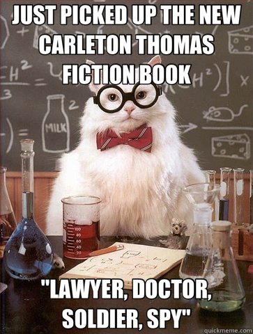 JUST PICKED UP THE NEW CARLETON THOMAS FICTION BOOK 